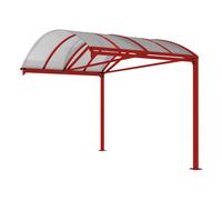 Abri vélos et motos Voûte XXL RAL3004 - Extension sans bardage - PROCITY - 529071.3004