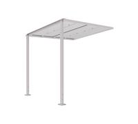 Abri vélos Milan RAL7044 - compl sans bardage - PROCITY - 529256.7044