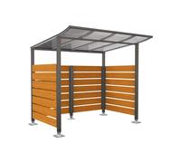 Abri vélos Modulo bardages en stratifié compact Gris PROCITY - 599213.GPRO.CHEC