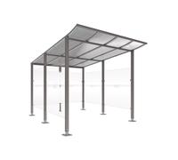 Abri vélos Modulo bardages en verre Gris PROCITY - 599190.GPRO