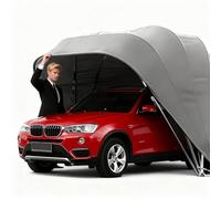 Abri Voiture en Acier Inoxydable, Garage Pliable et rétractable, abri Voiture Mobile Robuste avec Serrure à Combinaison en métal, pour Garage extérieur(6x2.5x2.5m)