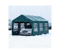 Abri Voiture Extérieur Robuste avec Toile De Clôture, Résistant Au Vent Et À La Neige, en Métal, pour Tracteur, Camion, Camping-Car Ou SUV(13x19.7x6.5ft)