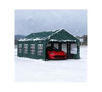 Abri Voiture Extérieur Robuste avec Toile De Clôture, Résistant Au Vent Et À La Neige, en Métal, pour Tracteur, Camion, Camping-Car Ou SUV(13x26x6.5ft)