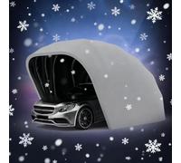 Abri Voiture Pliable, Tente Voiture Semi-Automatique rétractable, abri Voiture Mobile Robuste, abri extérieur pour Voitures, vélos et Motos(6.0 * 2.7 * 2.5M)