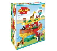 Jouets Ecoiffier - 3007 - L'Arche de Noé - 2 Personnages + 11 Animaux - Abrick - Dès 18 Mois - Fabriqué en France