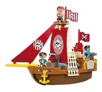 Ecoiffier – Bateau pirate Abrick 3023 – Jeu de construction dès 18 mois – Fabriqué en France