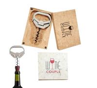 Abridor De Vino De Dos Puntas - Sacacorchos Manual, Abridor De Botellas | Extractor Corchos Dañados Para Camareros Bares Hogar Restaurantes Hotel Eventos Bodegas Catas Picnic Cenas Regalos
