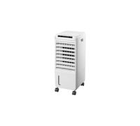 ABRILA - Contrôle de la température par évaporation Blanc neige 80 W | Humidificateur, accumulateur de froid et 3 vitesses | Avec télécommande et minuteur