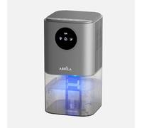 ABRILA - Déshumidificateur Rain Gris 22,5 W | 350 ml/jour | Réservoir de 1,7 L | Mode sommeil | Lumière RVB d'ambiance | Gris
