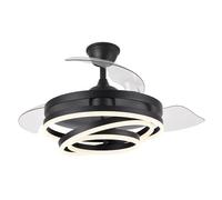 ABRILA ventilateur de plafond Ventilador 72w Dc Kai noir 3 Aspas Transp
