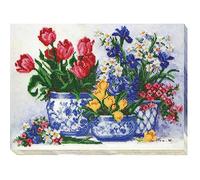 Abris Art AB-470 Kit de broderie au point de perles, coton, multicolore, 27 x 19 cm