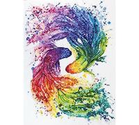 Abris Art AH-092 Kit de broderie au point de croix, coton, blanc, normal