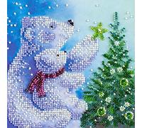 Abris Art AM-175 Kit de broderie au point de perles en coton Multicolore 15 x 16 cm