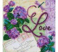 Abris Art AM-192 Kit de broderie au point de perles, coton, multicolore, 15 x 16 cm