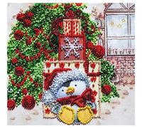 Abris Art AM-222 Kit de broderie au point de perles en coton Multicolore 15 x 16 cm
