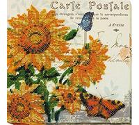 Abris Art AMB-001 Kit de broderie au point de perles en coton Multicolore 20 x 21 cm