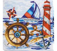 Abris Art AMB-007 Kit de broderie au point de perles en coton Multicolore 20 x 21 cm