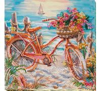 Abris Art AMB-014 Kit de broderie au point de perles, coton, multicolore, 20 x 21 cm