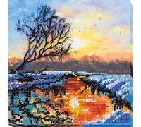 Abris Art AMB-018 Kit de broderie au point de perles en coton Multicolore 20 x 21 cm