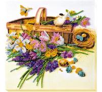 Abris Art AMB-024 Kit de broderie au point de perles en coton Multicolore 20 x 21 cm