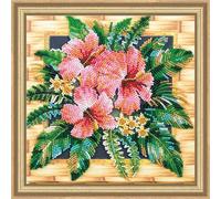 Abris Art AMB-026 Kit de broderie au point de perles en coton Multicolore 20 x 21 cm