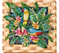Abris Art AMB-029 Kit de broderie au point de perles en coton Multicolore 20 x 21 cm