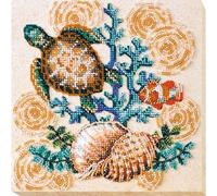 Abris Art AMB-030 Kit de broderie au point de perles, coton, multicolore, 20 x 21 cm