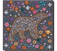 Abris Art AMB-064 Kit de broderie au point de perles en coton Multicolore 20 x 21 cm