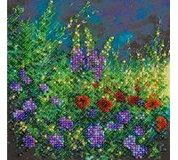 Abris Art Kit de Broderie au Point de Perles, Coton, Multicolore, 15x16cm