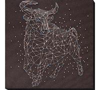 Abris Art Kit de Broderie au Point de Perles, Coton, Multicolore, 25x19cm