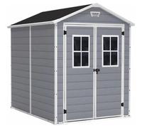 KETER Abri de jardin en résine gris clair 4,4m² Premium 86