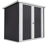 Abris de stockage Descriptions Longues:Cet abri de Jardin avec 2 portes en tôle d'acier vous sera d'une grande utilité. Vous pourrez l'utiliser en tant que petit abri de jardin, abri de vélo, abri pou