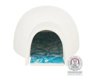 abris pour petit rongeur avec tapis rafraichissant Trixie Blanc TU
