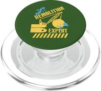 Abriss Experte Experte Pelle Poire de démolition Abruch Chantier Garçon Dad PopSockets PopGrip pour MagSafe