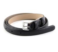abro Ceinture noir en cuir pour femme - Leather Adria Women's Belt Black / Nickel 143470 100 cm