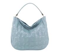 ABRO Cuir sac à épaule bandoulière Leather Maxi Cocco Hobo Bag Mia Sapphire bleu clair