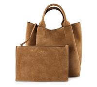 ABRO Cuir sac à main sac à épaule bandoulière Leather Suede Shopper Essential Camel brun