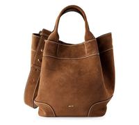 abro Essential Sac de shopper Cuir véritable 35 cm brun