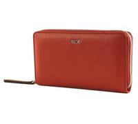 ABRO Leather Adria Zip Wallet Red