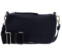 Sac à bandoulière ABRO Dalia en cuir navy 22 cm - Fermeture zippée - Pour femme