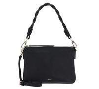 abro Leather Kavir Shoulder Bag Twofold Black / Gold
