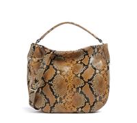 Abro Pitone Mia Sac fourre-tout marron, cuir gaufré, femme