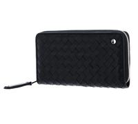abro Piuma Porte-monnaie Cuir 19 cm noir