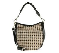 ABRO Raffia Jacquard Hobo Bag Jamie Small S Black/Natural