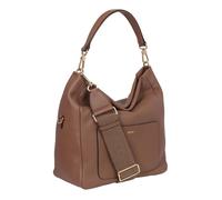 abro Sac à épaule brun clair en cuir pour femme - Leather Dalia Hobo Bag Raquel Small S Camel 273769