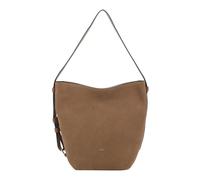 ABRO sac à épaule Leather Suede Hobo Bag Cosmo Camel brun