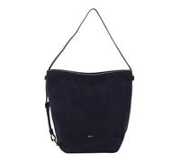 ABRO sac à épaule Leather Suede Hobo Bag Cosmo Navy bleu marine