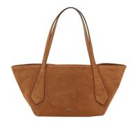 abro sac à épaule Leather Suede Shopper Carina Cuoio