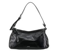 abro Sac à épaule noir en cuir pour femme - Leather Alias Soft Hobo Bag By My Side Black / Nickel 307925