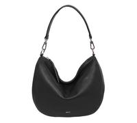 abro Sac à épaule noir en cuir pour femme - Leather Dalia Hobo Bag Mina Black / Nickel 273775